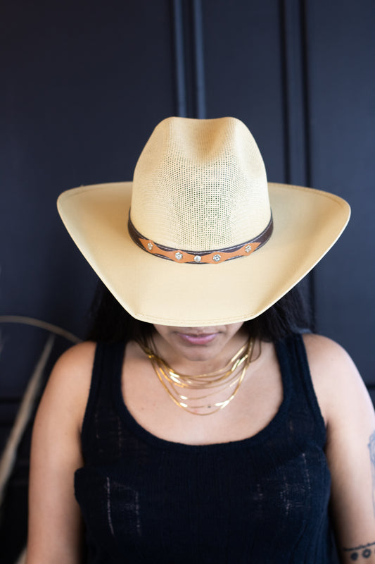 Midland Structured Cowboy Hat - Khaki