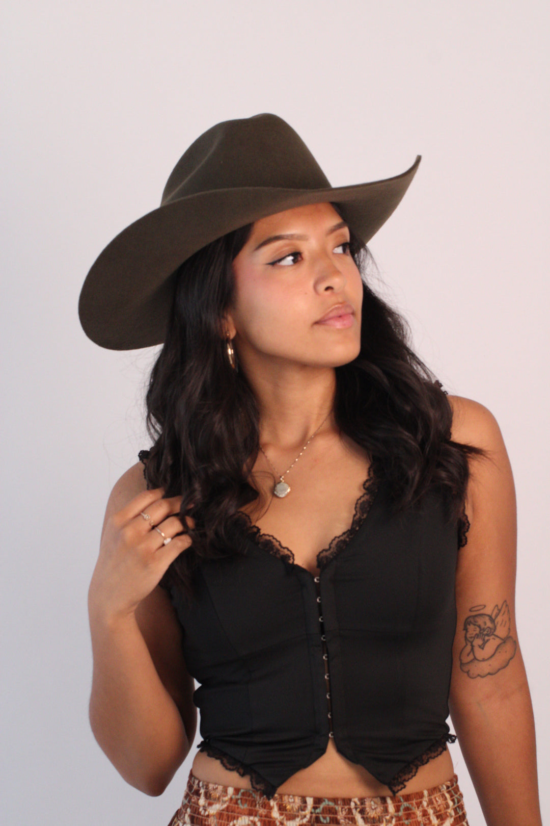 Risen West Mustang Cowboy Hat - Dark Olive