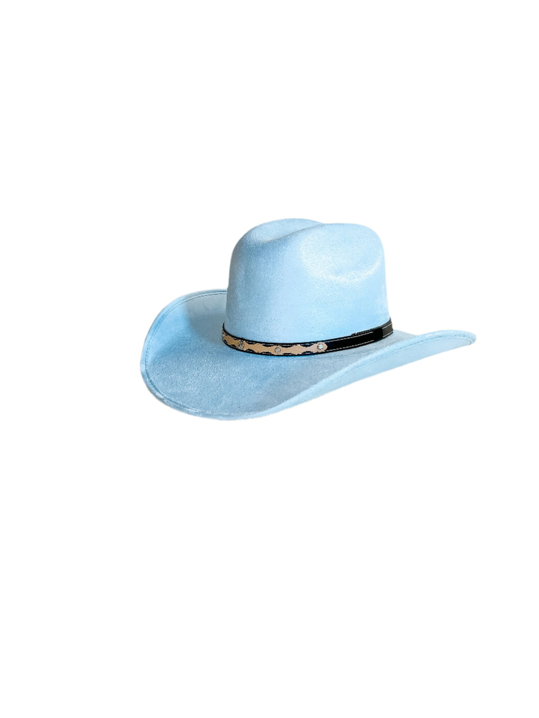 Austin Vegan Suede Cowboy Hat- Sky Blue