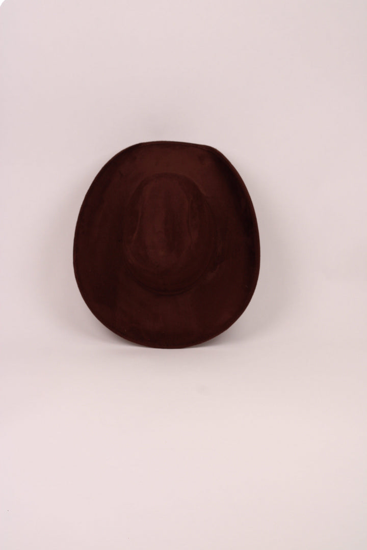 Austin Vegan Suede Cowboy Hat Classic - Chocolate