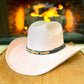 Austin Vegan Suede Cowboy Hat- Blush Pink