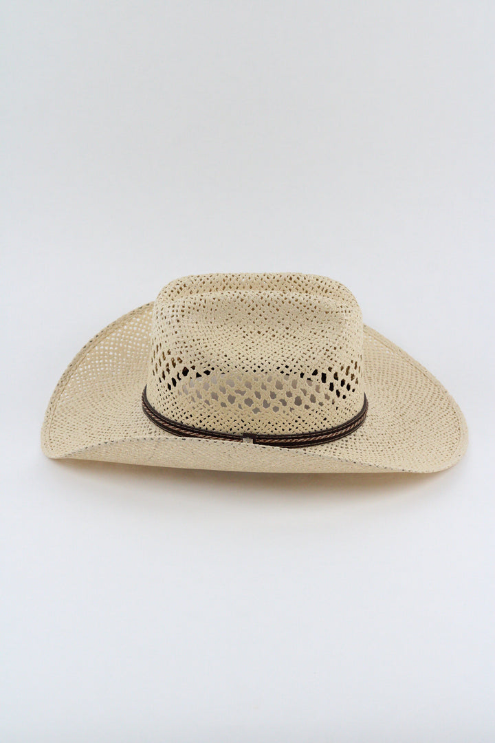 The Montecito Raffia Cowboy Hat - Beige