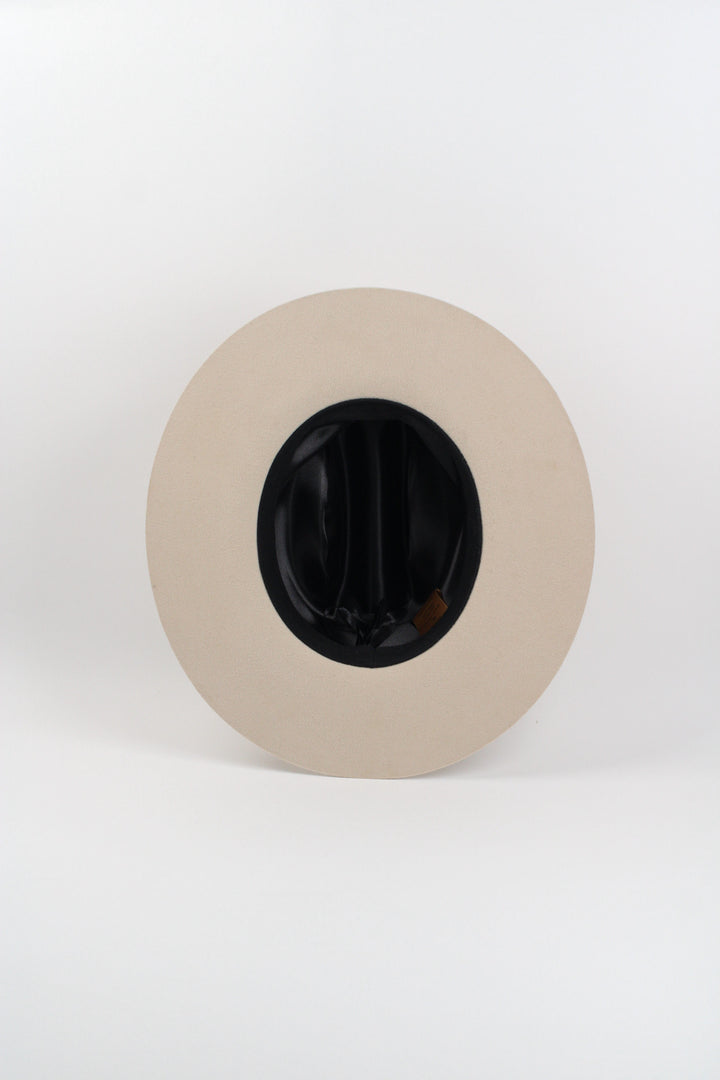 The Quinn Cattlemen Wool Felt Hat - Ivory