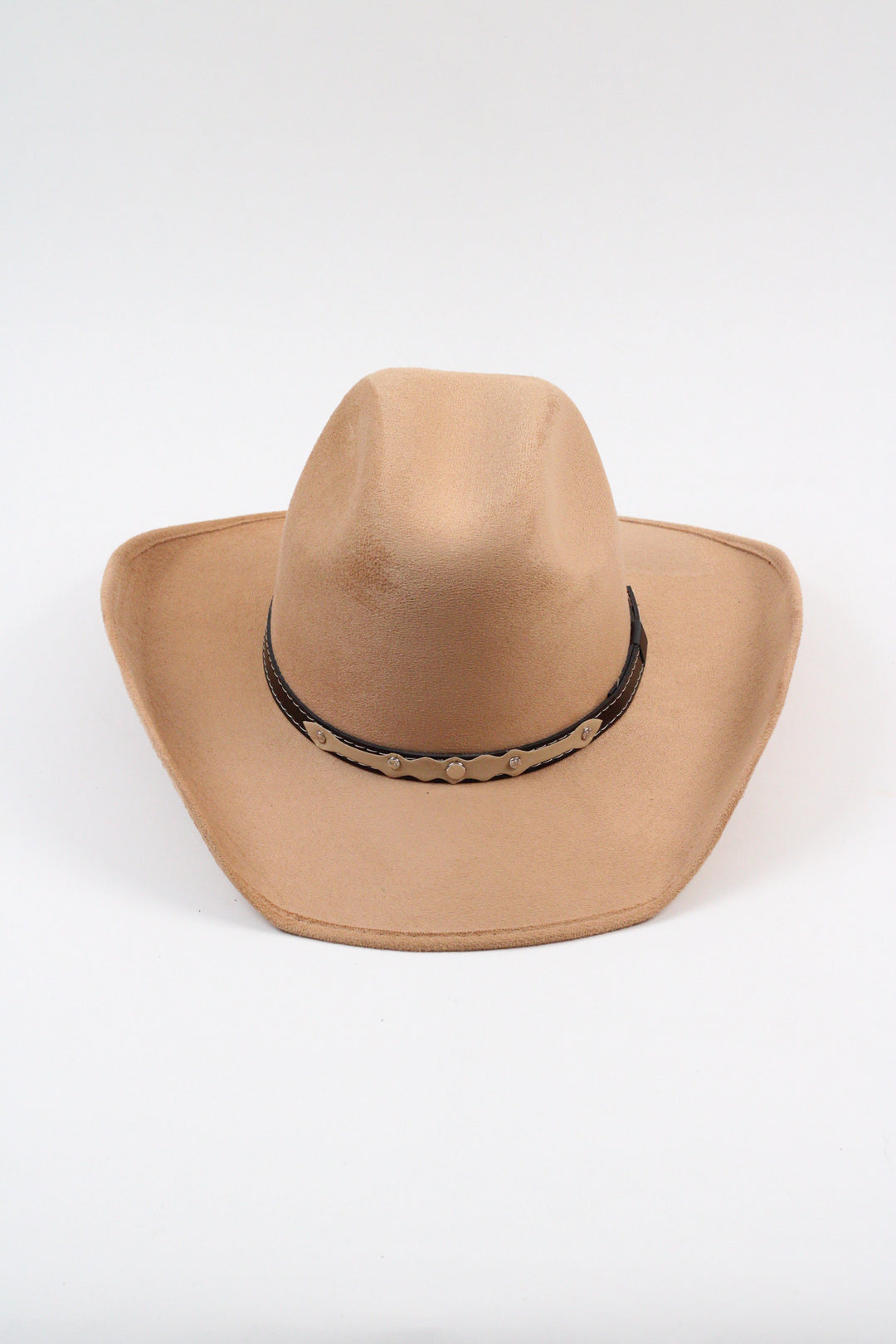Austin Vegan Suede Cowboy Hat- Cappuccino