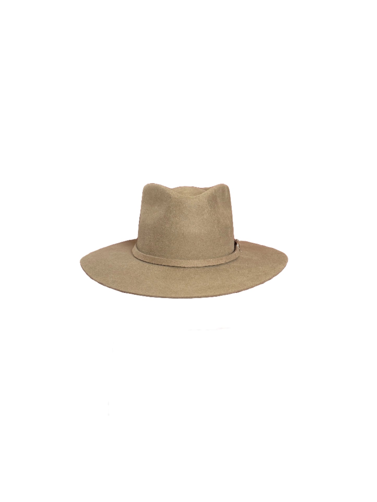 Emery Merino Wool Teardrop Rancher Hat - Safari Brown