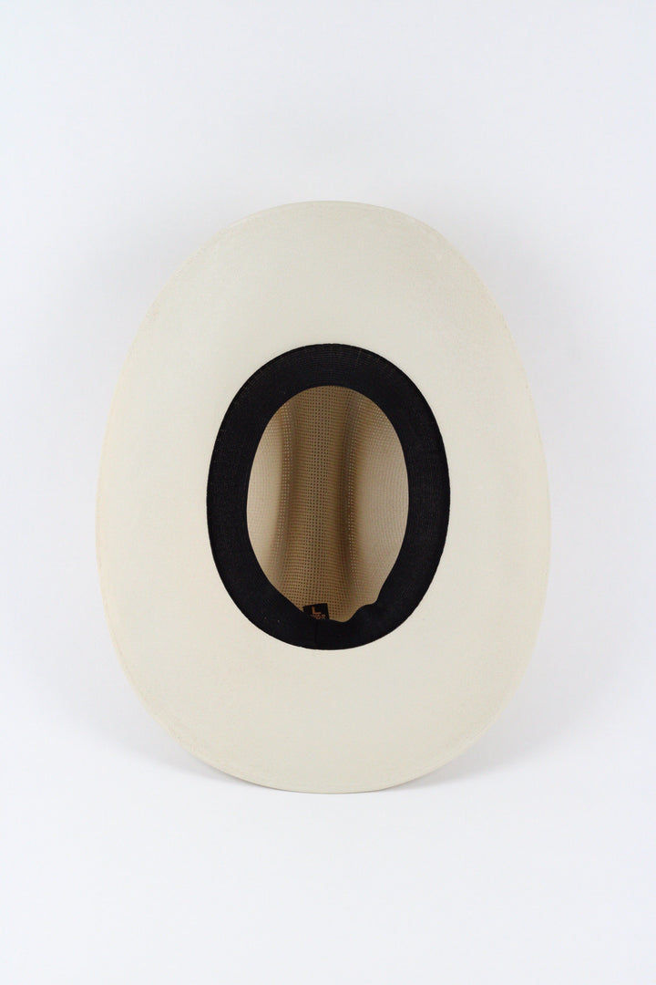 Luckenbach Cattlemen Mesh Top Structured Cowboy Hat - Ivory