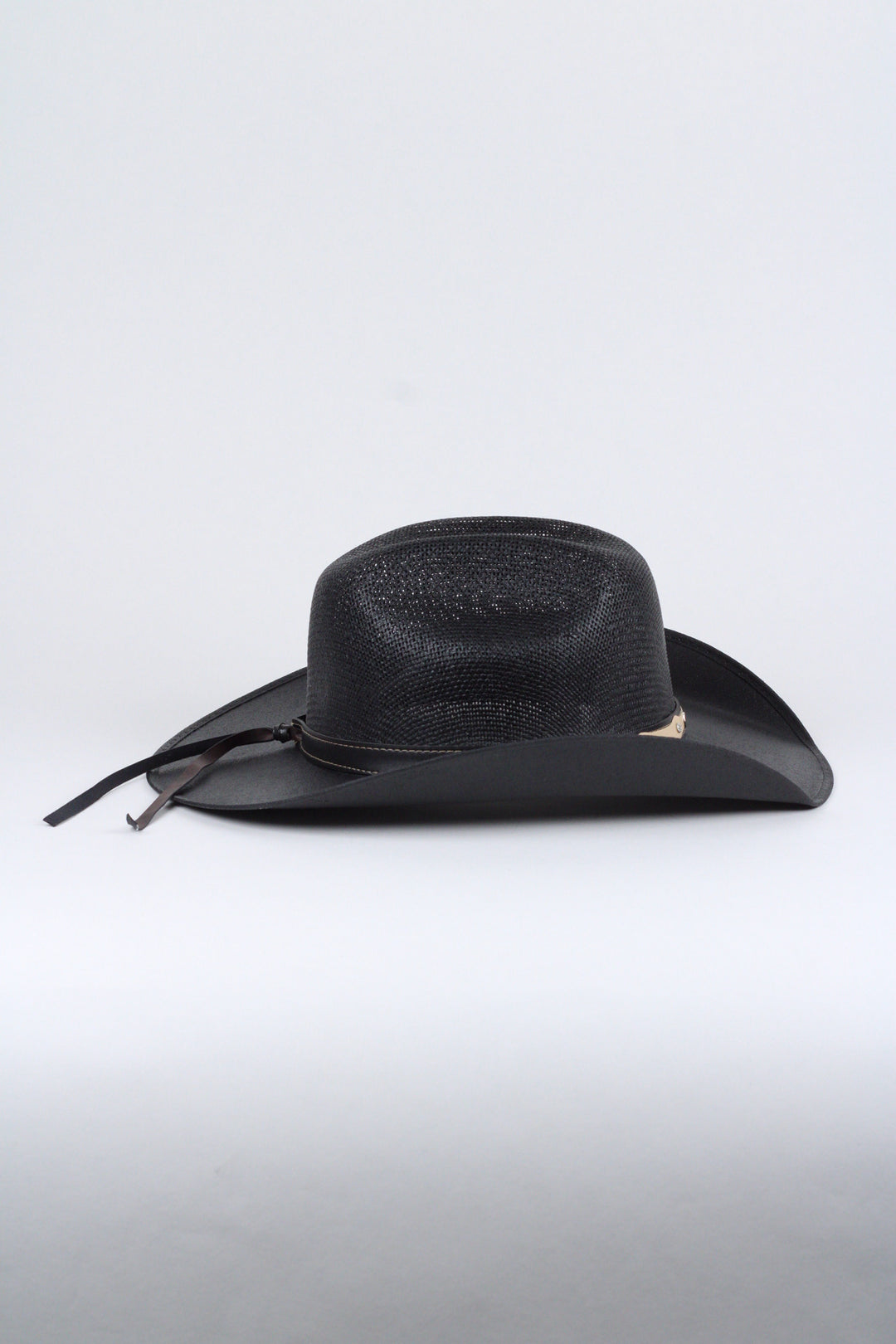 Luckenbach Bull Rider Mesh Top Structured Cowboy Hat - Black