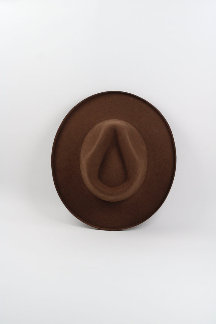 The Tucson Pencil Brim Rancher - Wool Felt - Caramel