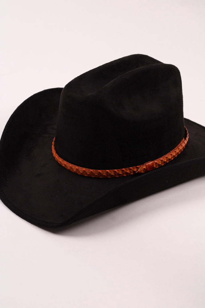 Leather Ostrich Hat Band  / Princeton Orange