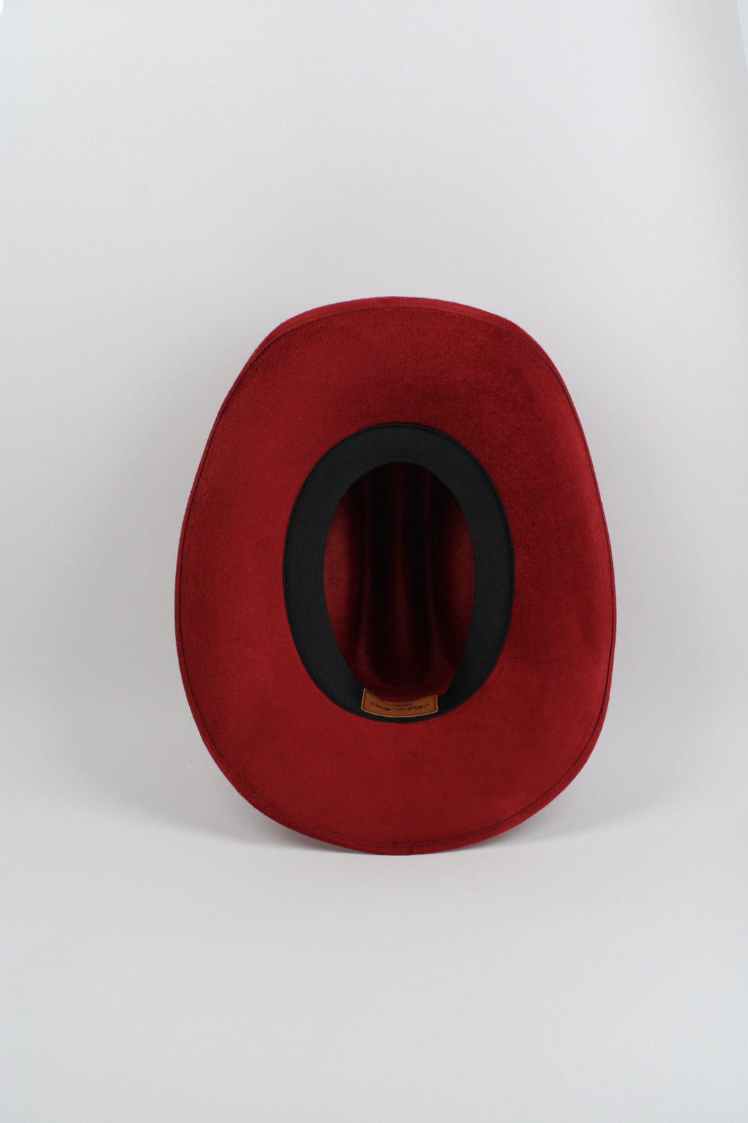 Texana Vegan Suede Cowboy Hat - Burgundy