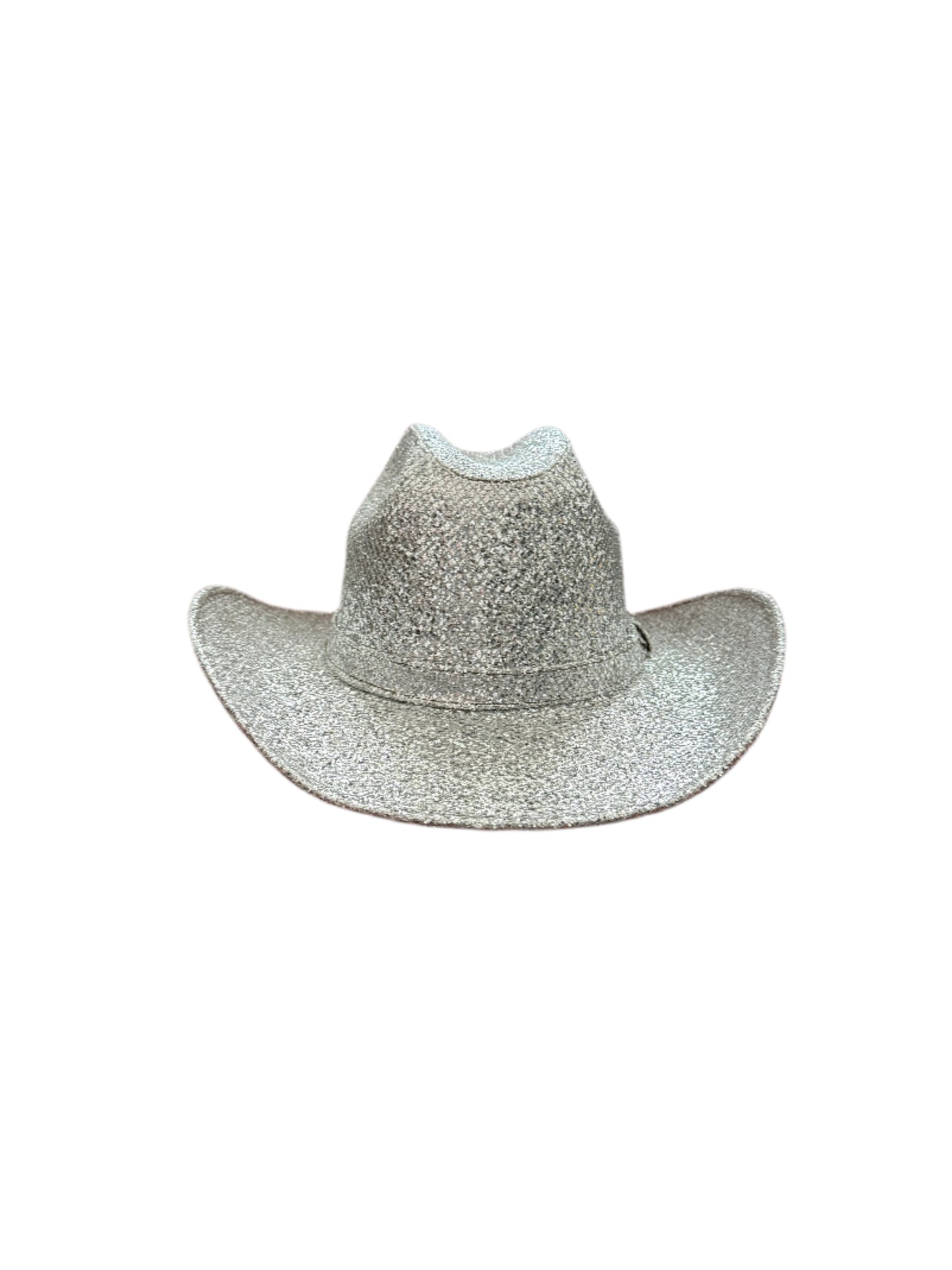 Western Cowboy Glitter Hat- Silver