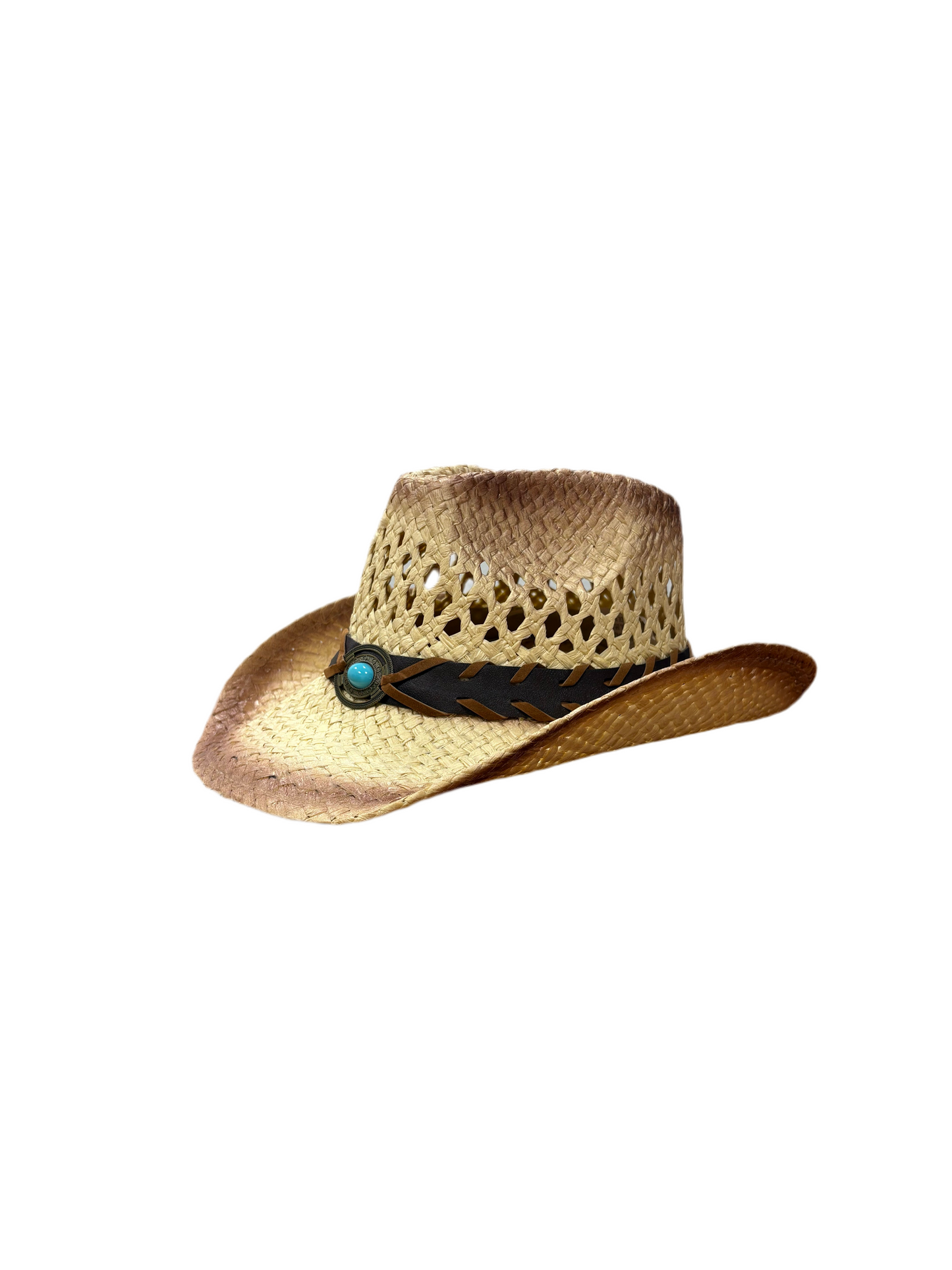 Morgan Cowboy Straw Hat - Brown