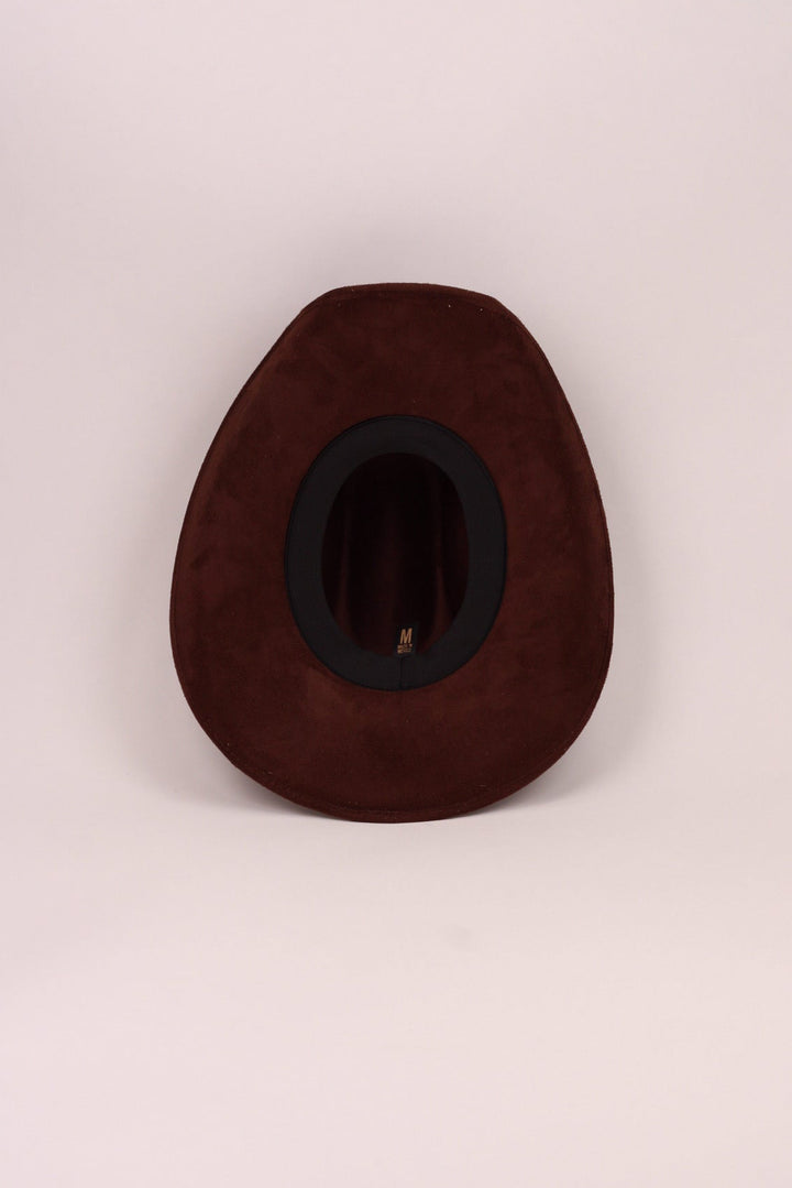 Austin Vegan Suede Cowboy Hat Classic - Chocolate