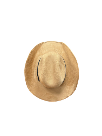 Kids Vegan Suede Austin Hat - Cappuccino