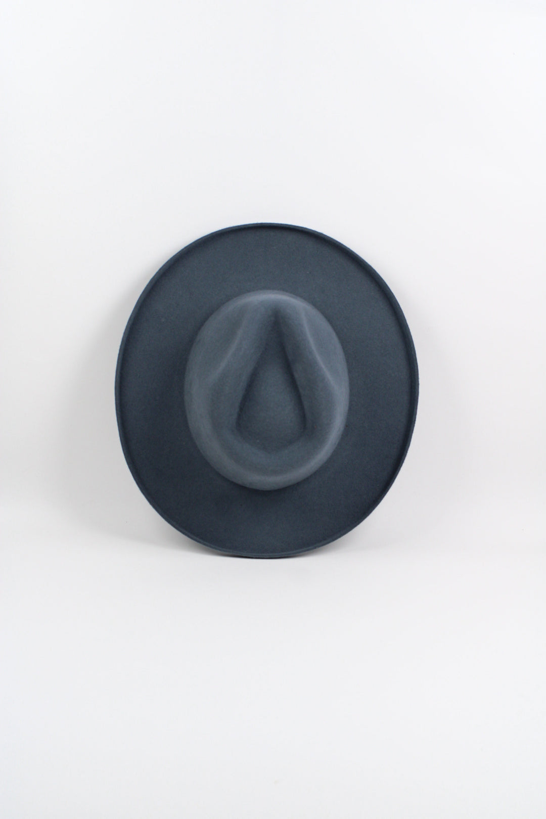 Risen West - Tucson Pencil Brim Rancher - Wool Felt - Stone Blue