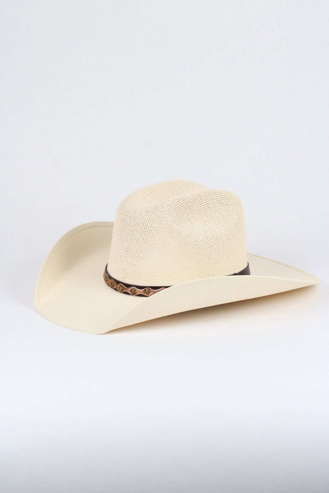 Luckenbach Bull Rider Mesh Top Structured Cowboy Hat - Natural