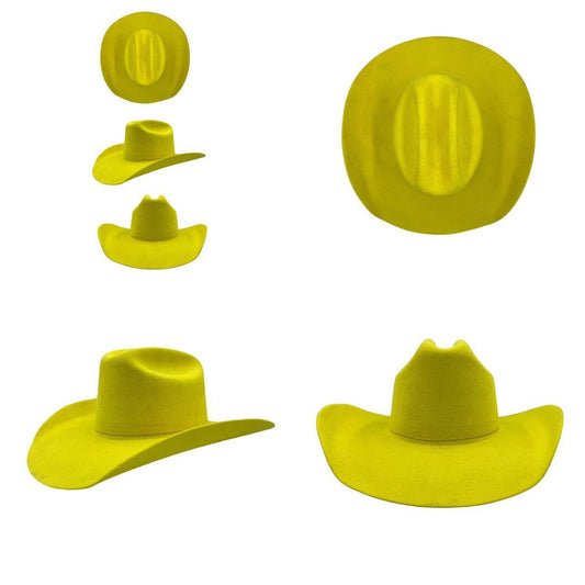 Wren Merino Wool Western Hat - Yellow