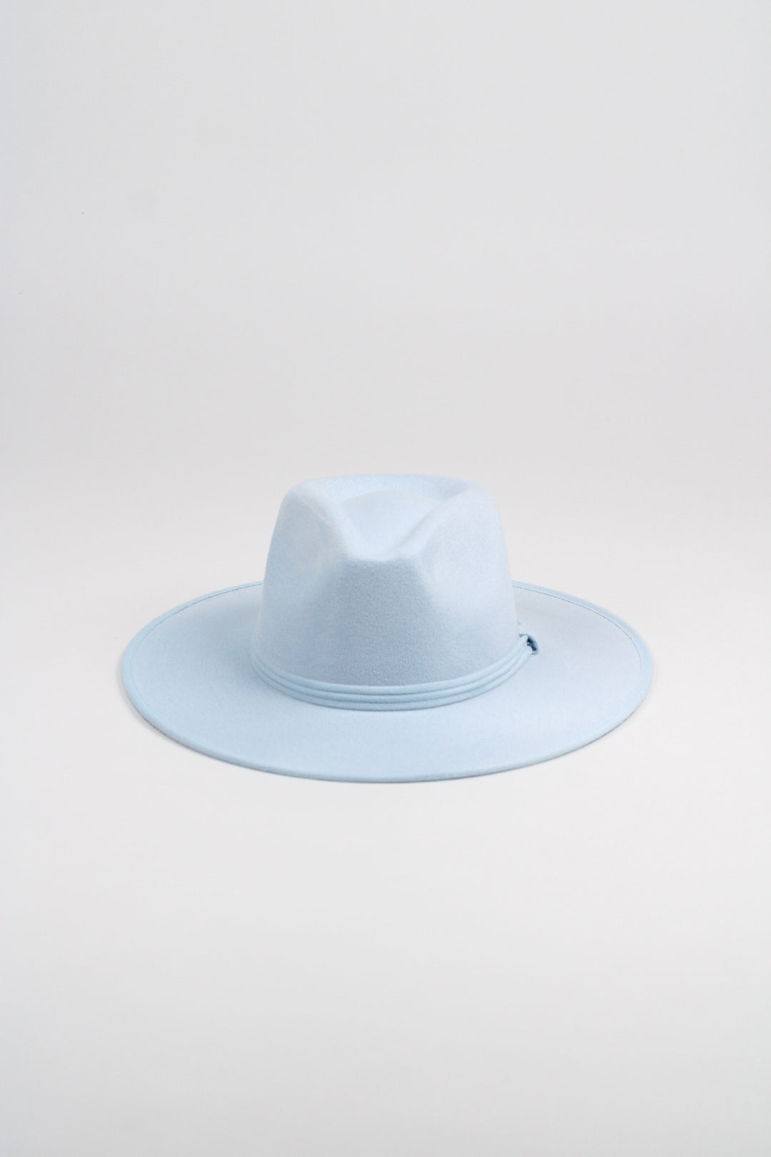Vegan Suede Rancher Hat - Sky Blue