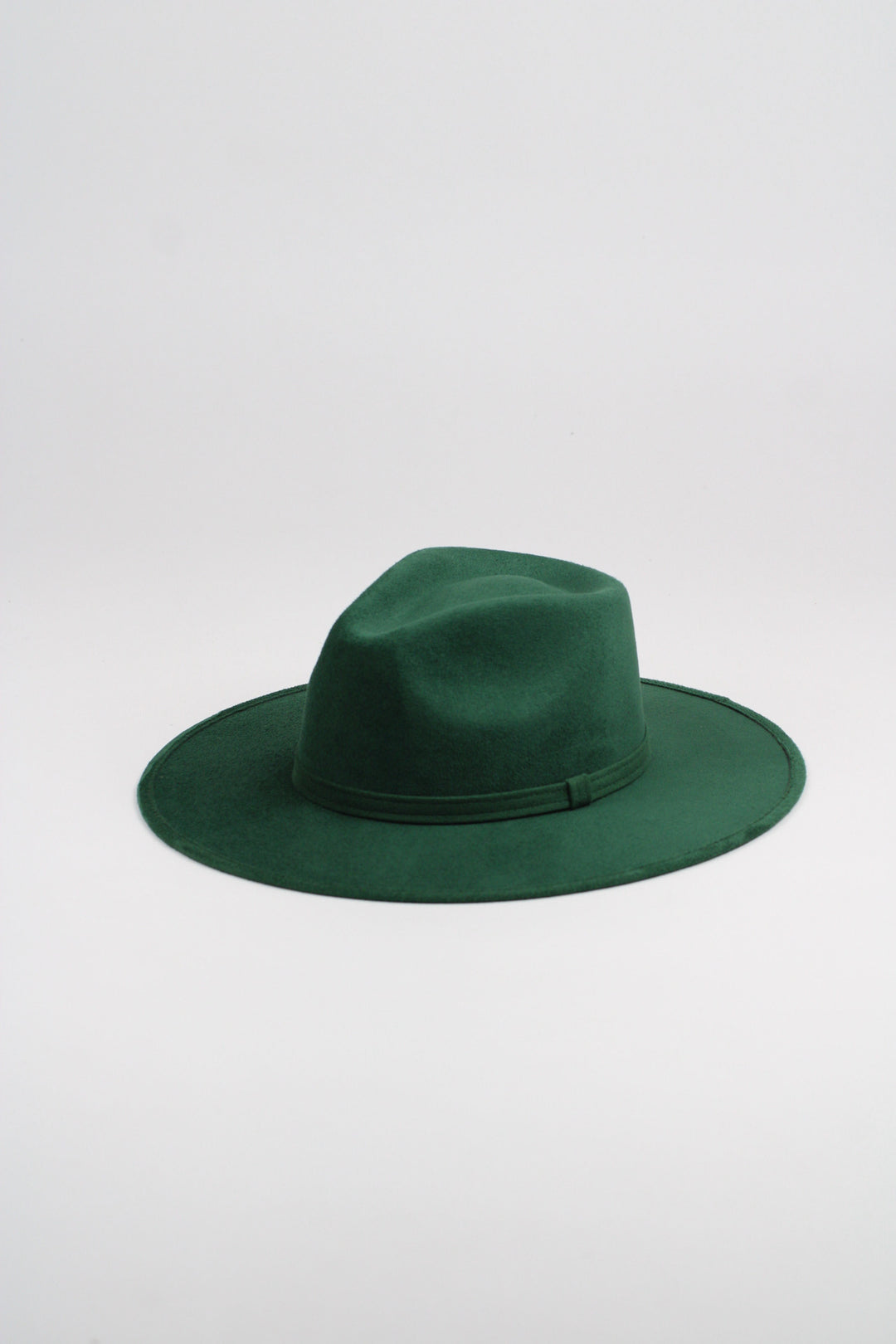 Vegan Suede Rancher Hat - Hunter Green