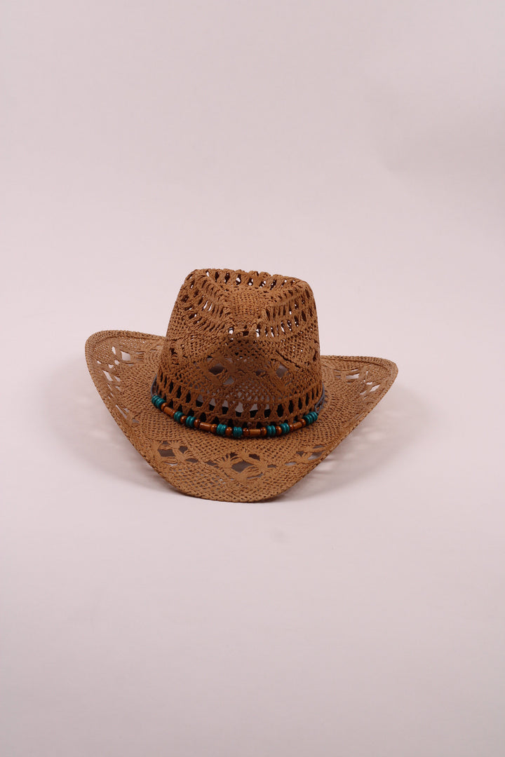 Bayside Rancher Raffia Hat - Cappuccino