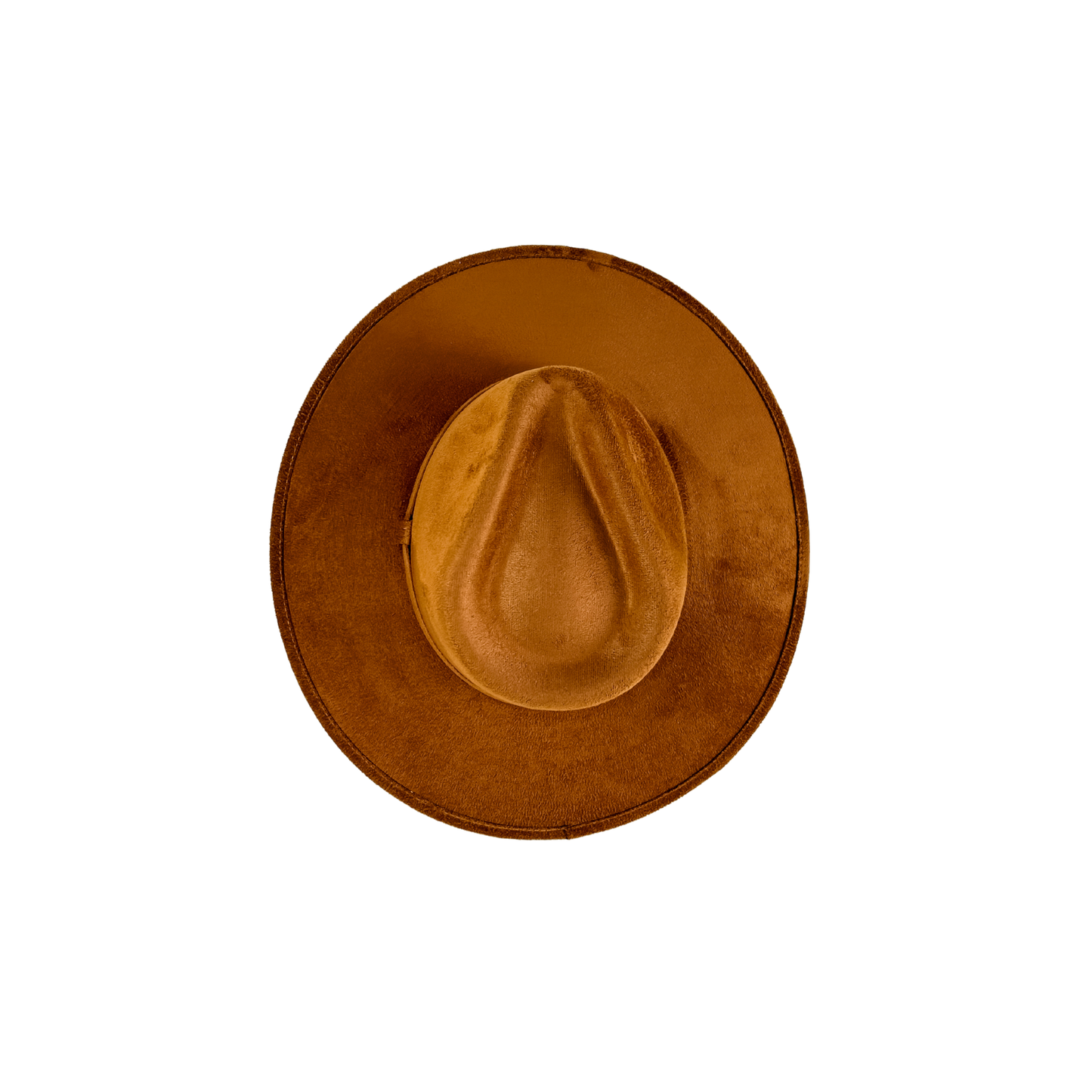 Vegan Suede Rancher Hat - Caramel