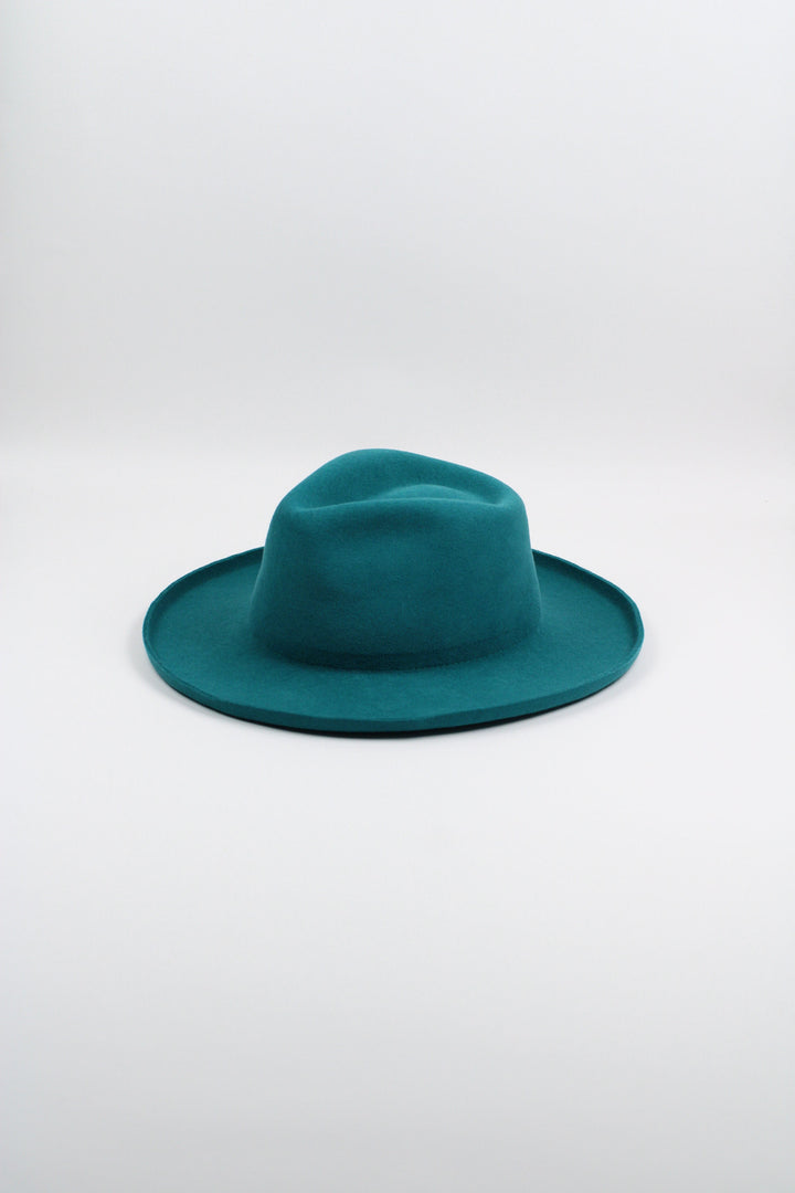 Risen West - Tucson Pencil Brim Rancher - Wool Felt - Turquoise