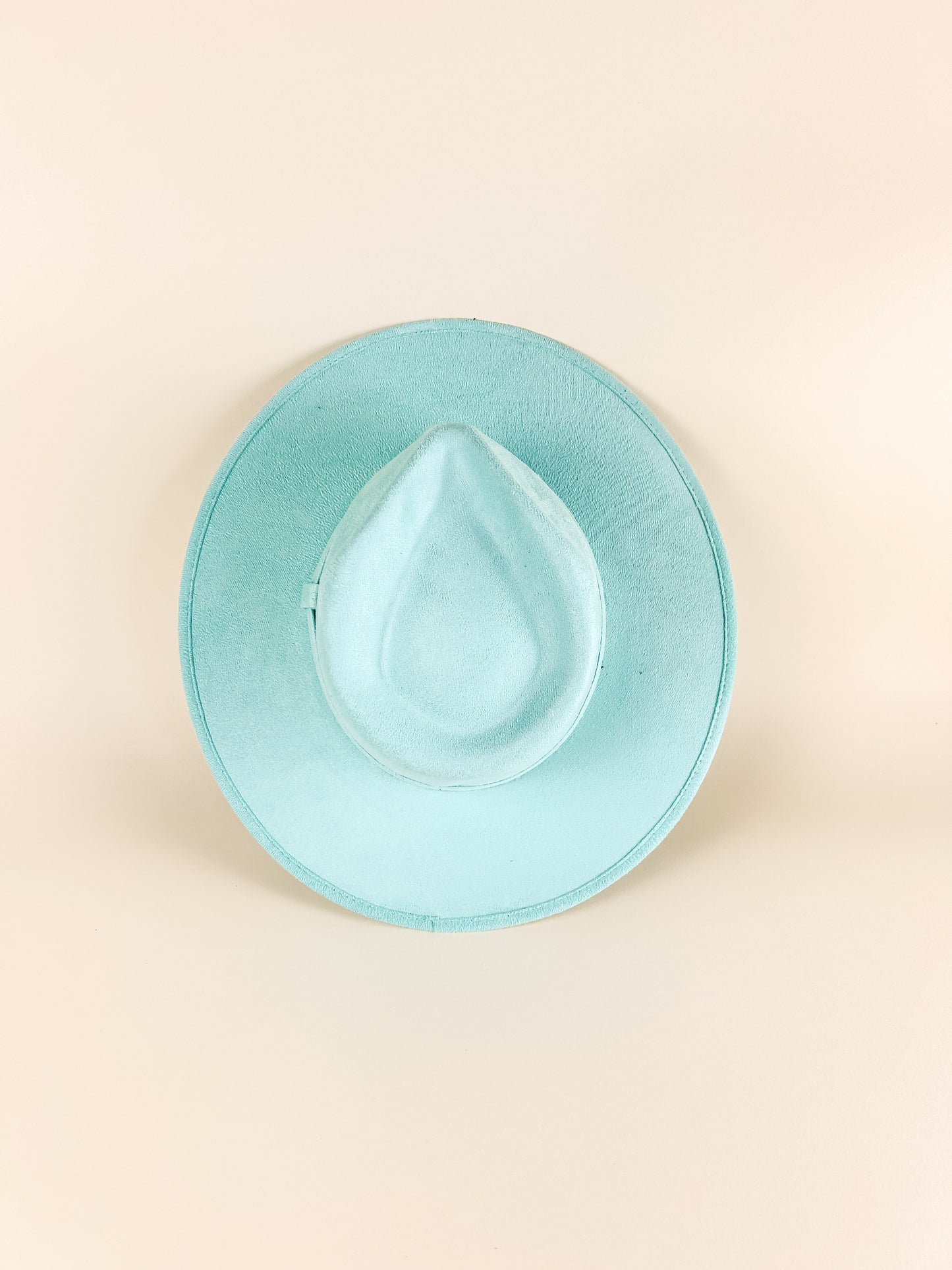 Vegan Suede Teardrop Hat- Mint