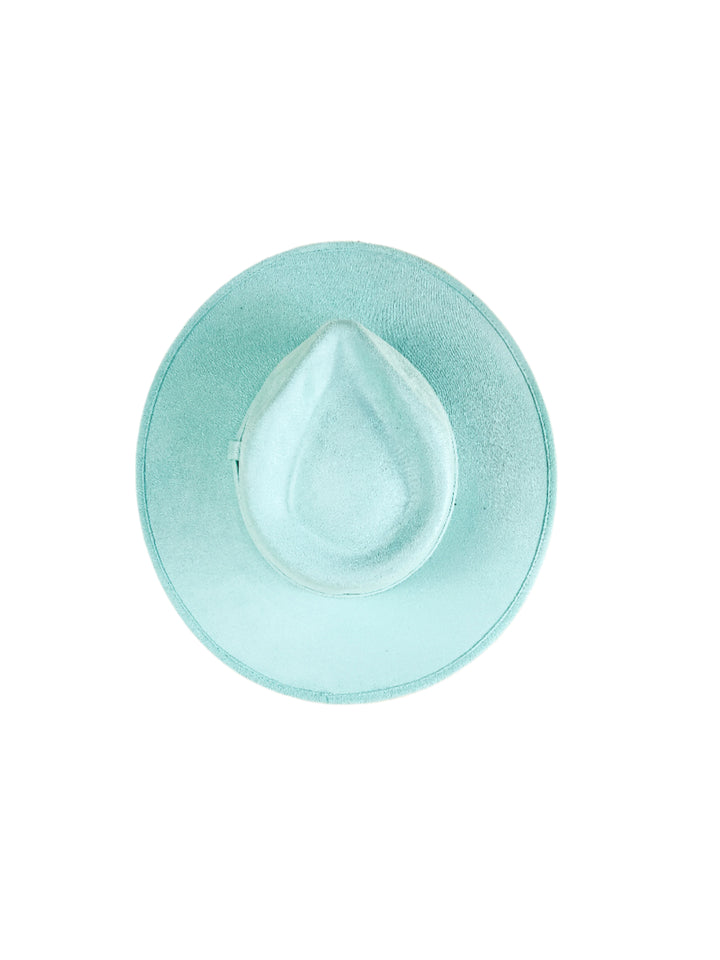 Vegan Suede Teardrop Hat - Mint