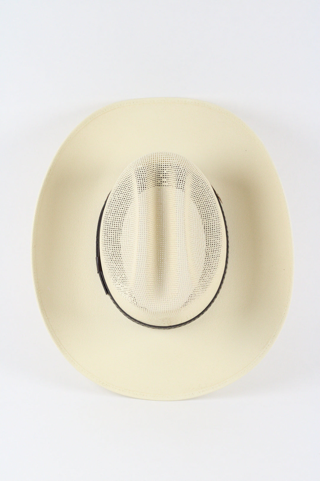Luckenbach Cattlemen Mesh Top Structured Cowboy Hat - Natural