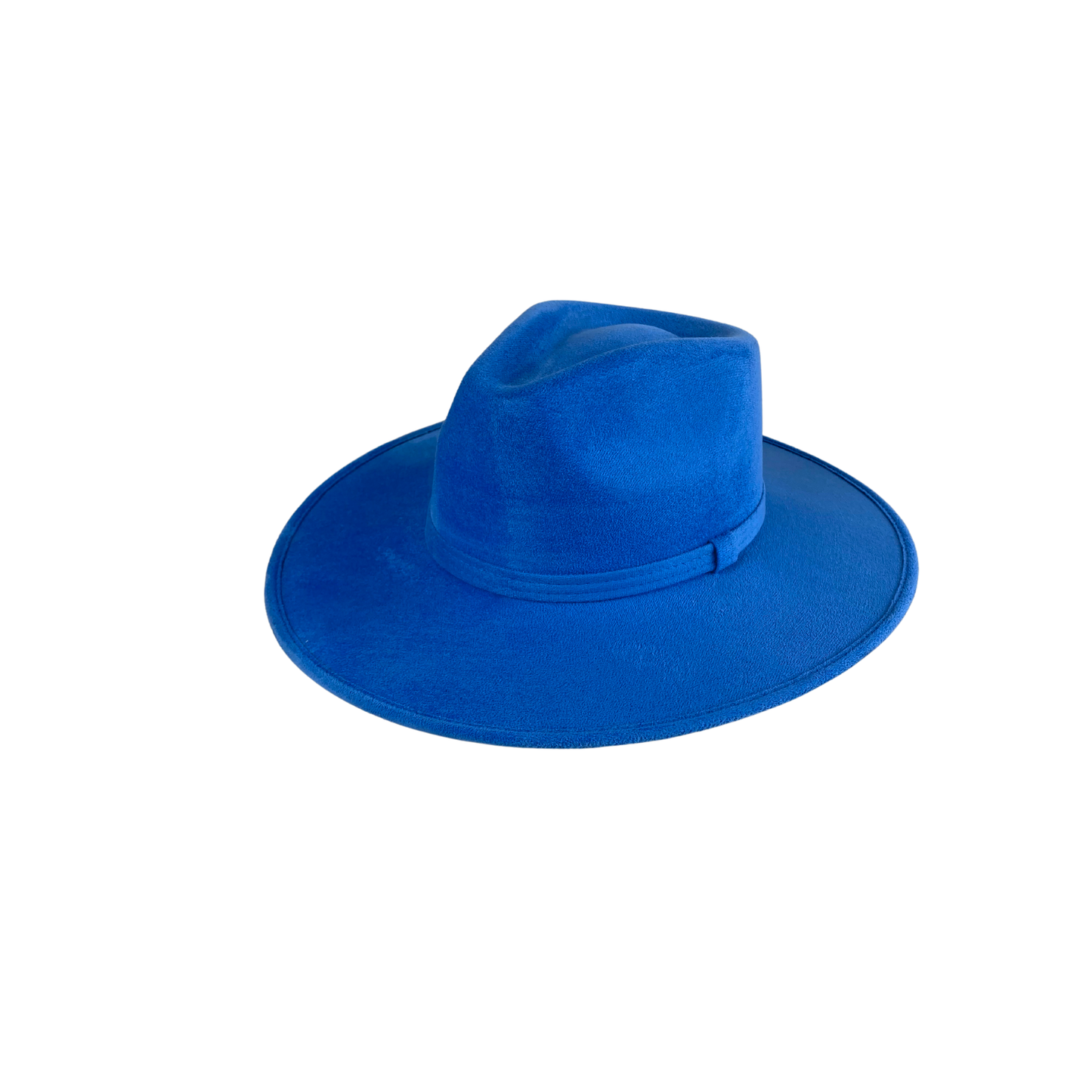 Vegan Suede Rancher Hat - Royal Blue