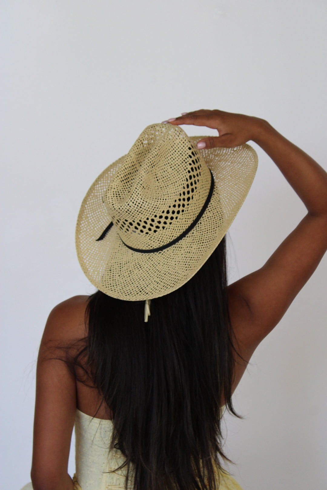 The Montecito Raffia Cowboy Hat - Natural
