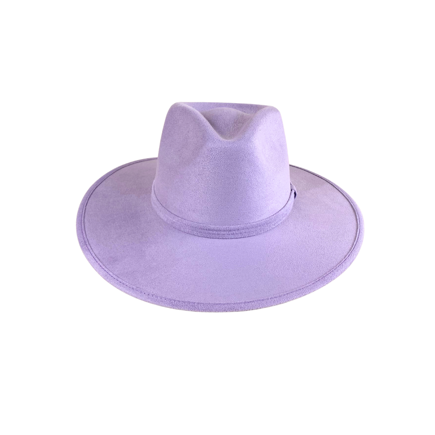 Vegan Suede Rancher Hat - Lavender