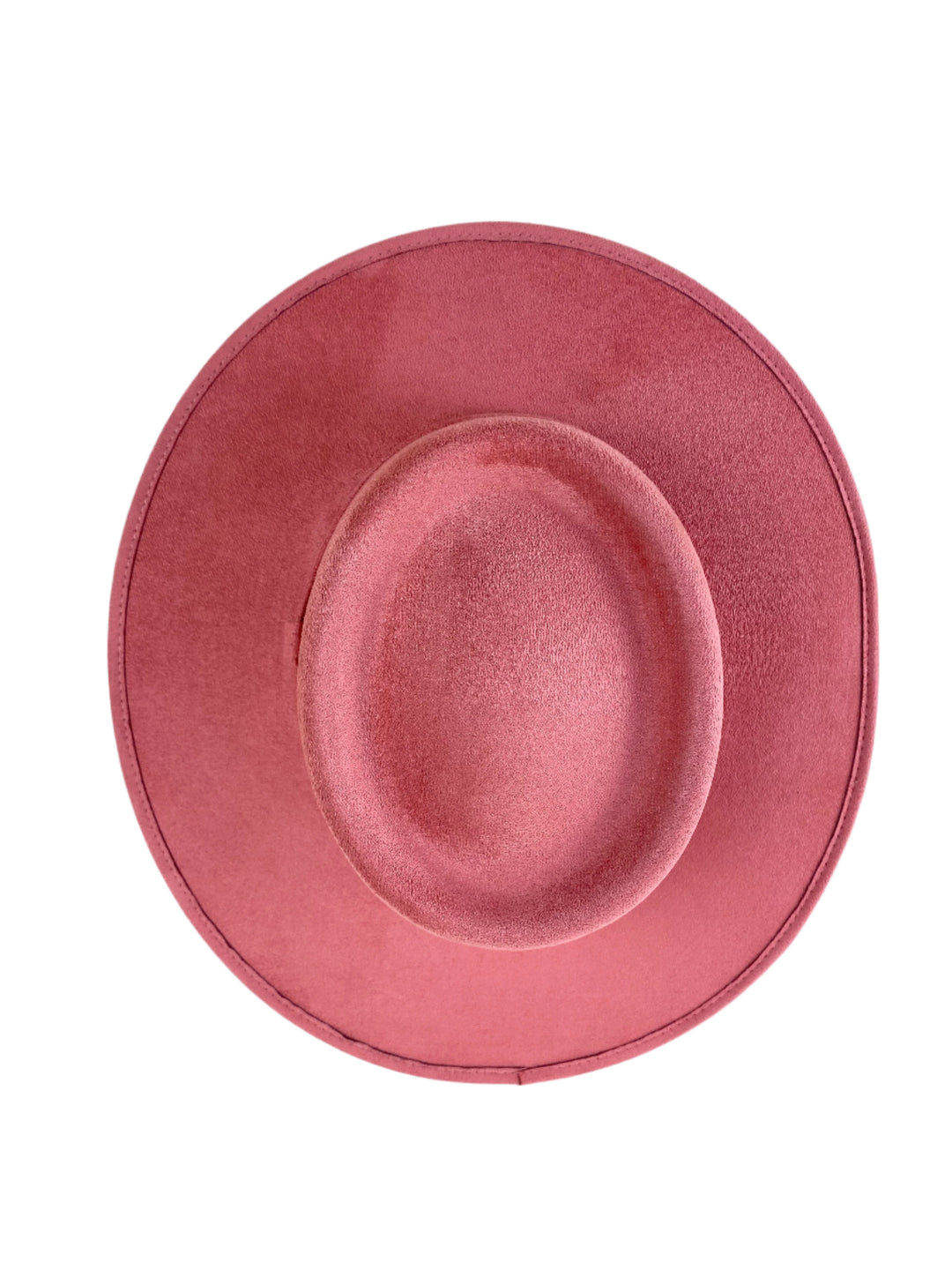 Vegan Suede Gambler Hat- Coral