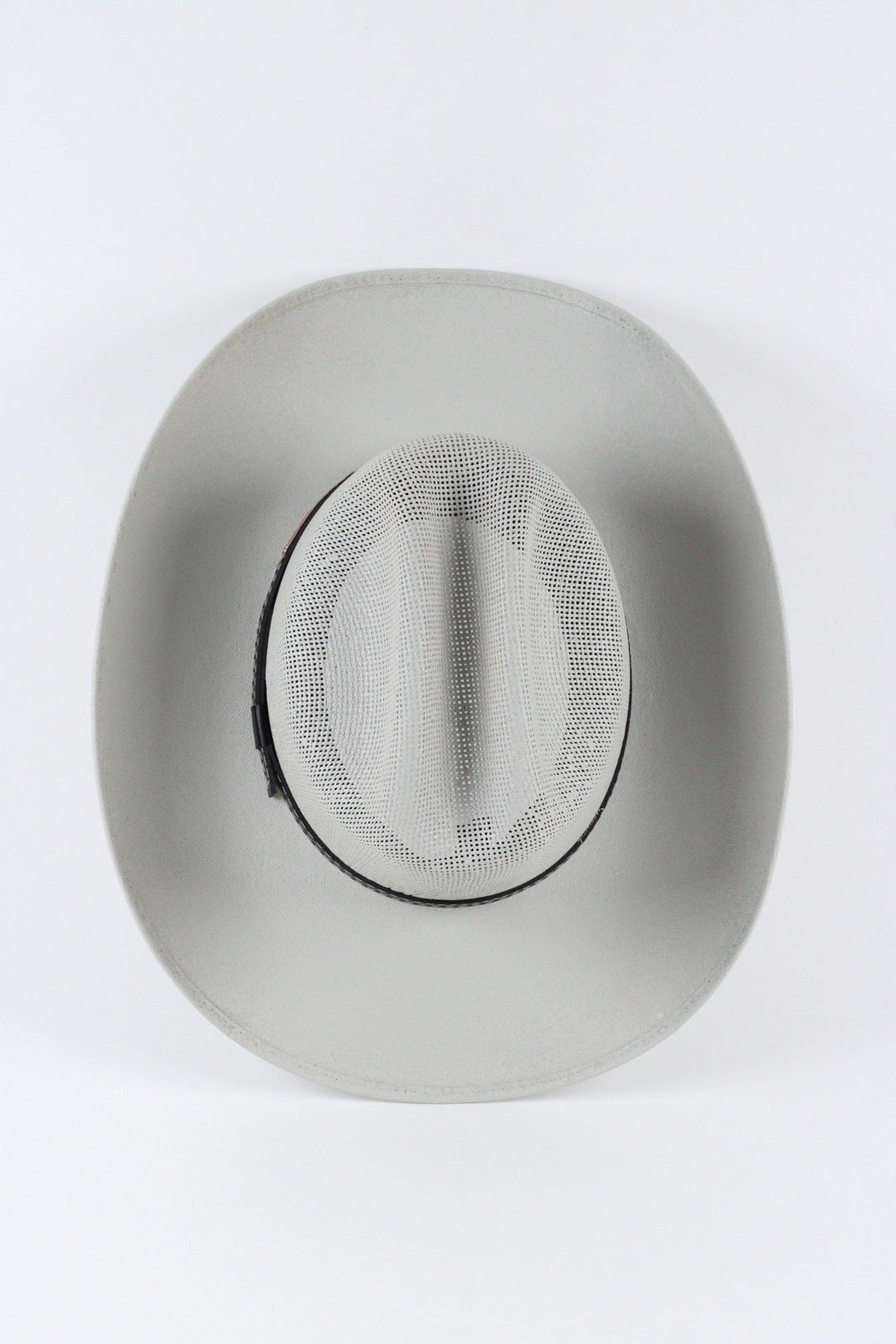 Luckenbach Cattlemen Mesh Top Structured Cowboy Hat - Light Grey