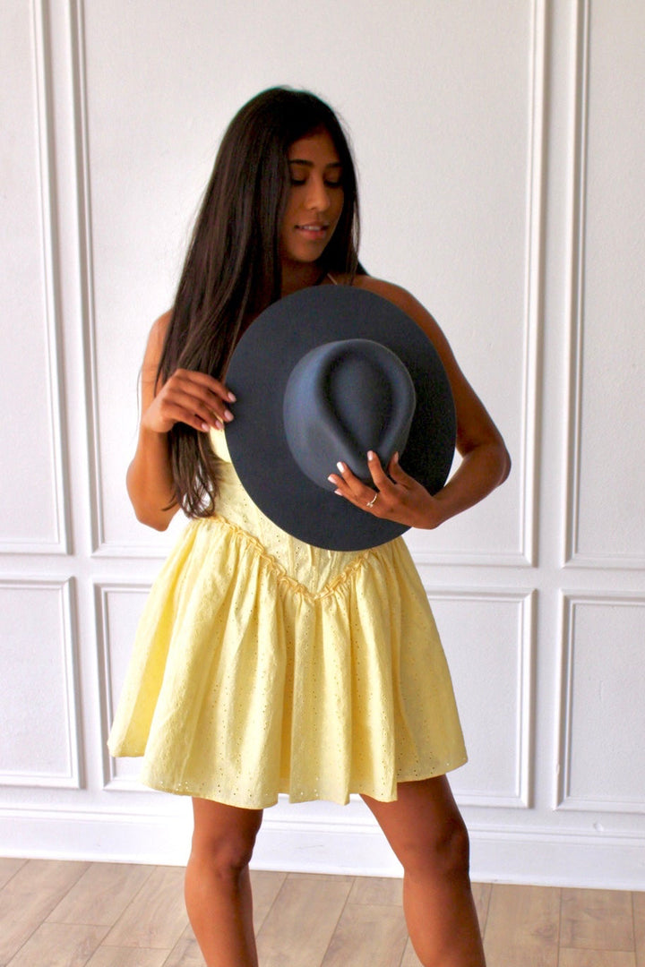 The Paige Rancher - Wool Felt - Stone Blue