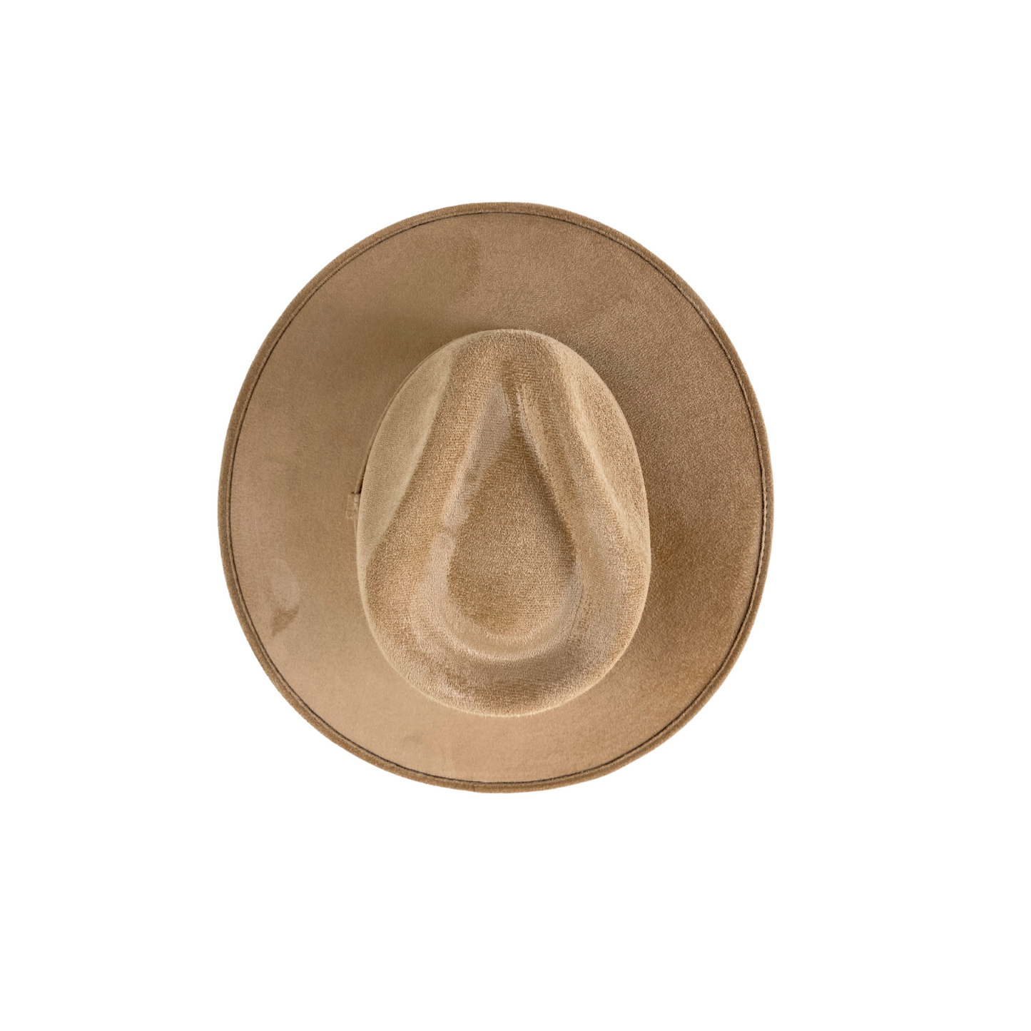 Vegan Suede Rancher Hat - Cappuccino