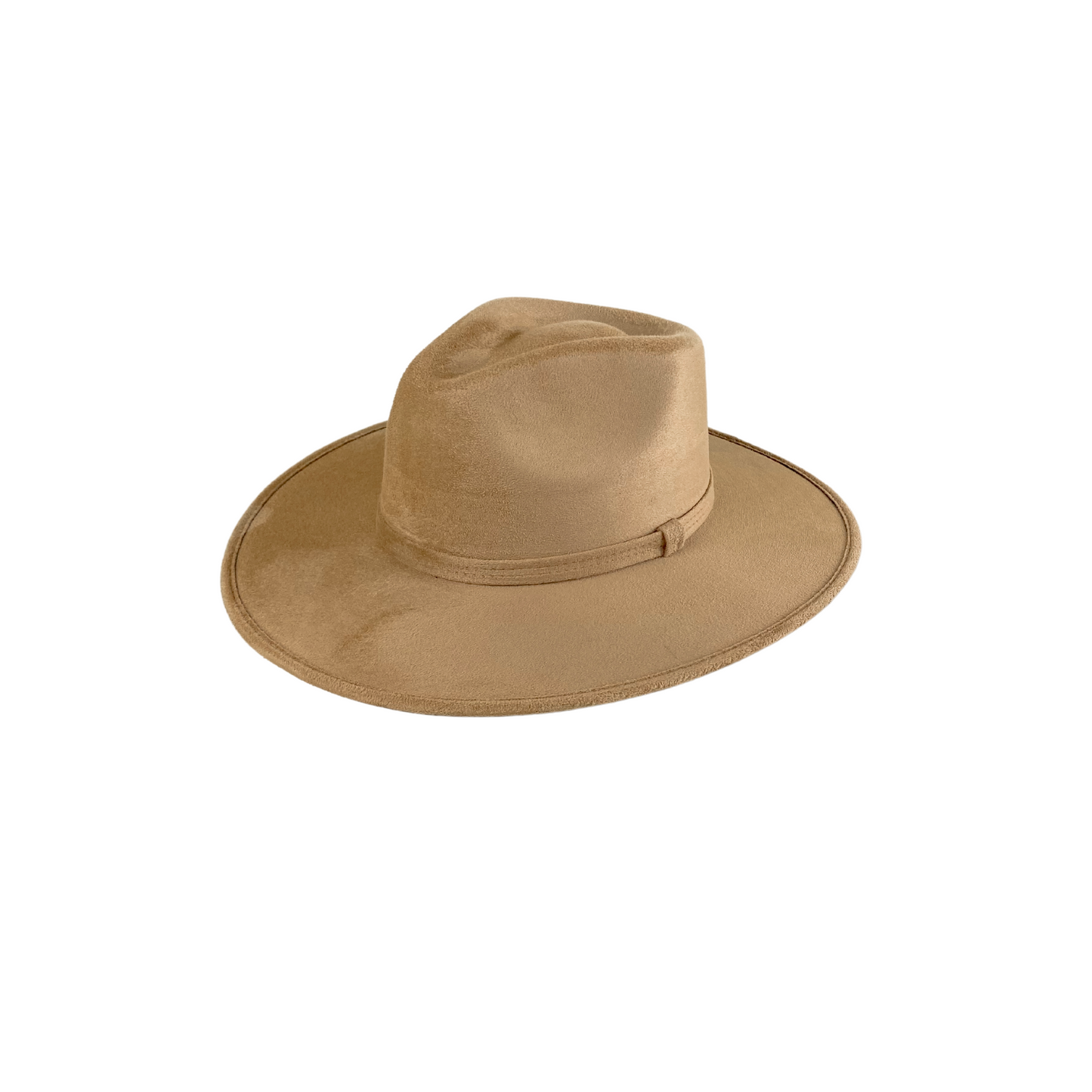 Vegan Suede Rancher Hat - Cappuccino