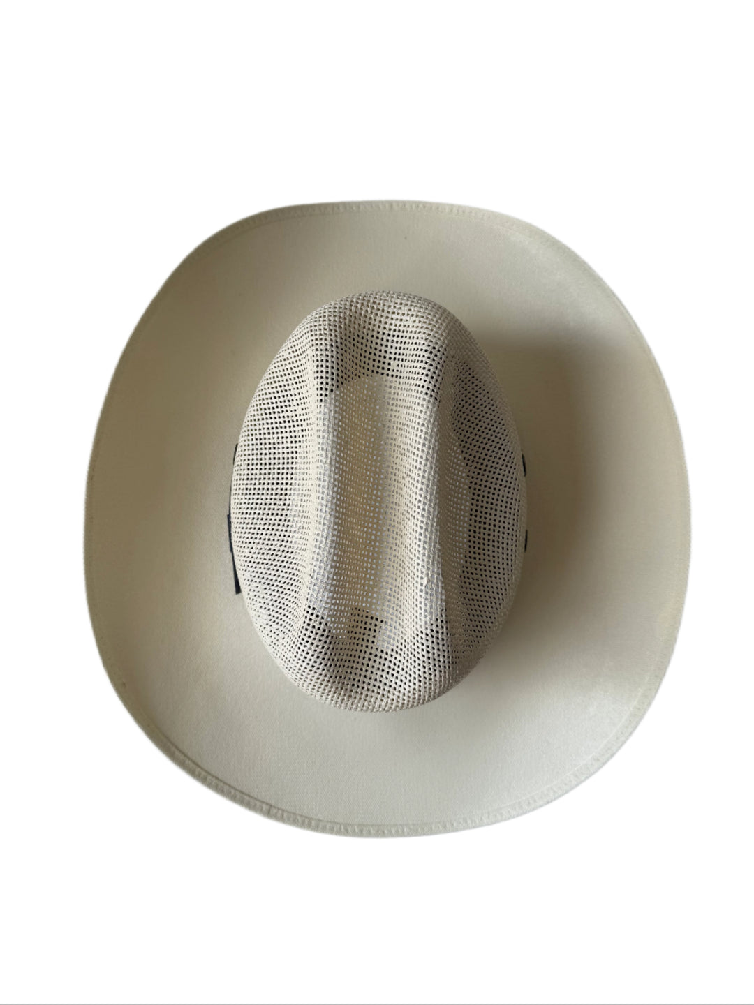 Luckenbach Mesh Top Structured Cowboy Hat - Ivory