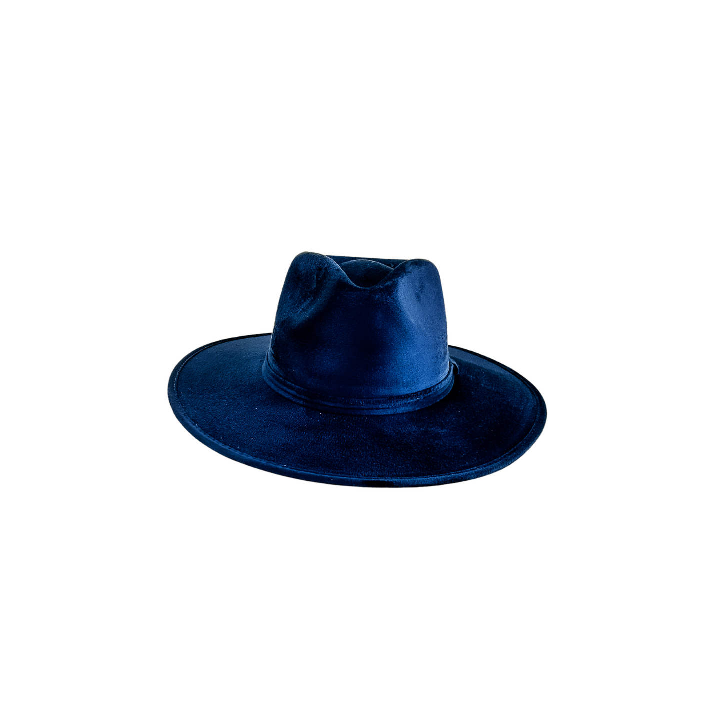 Vegan Suede Rancher Hat - Navy