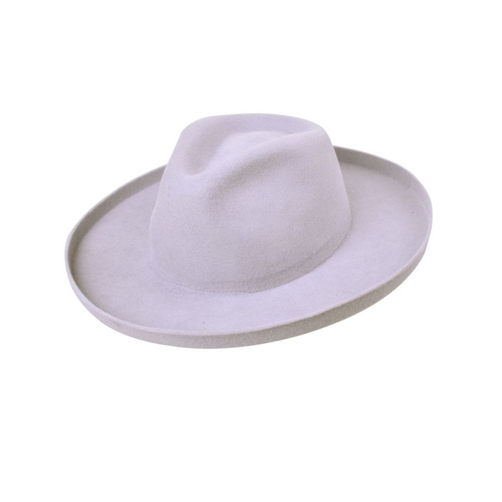 The Tucson Pencil Brim Wool Felt Hat - Silver Belly