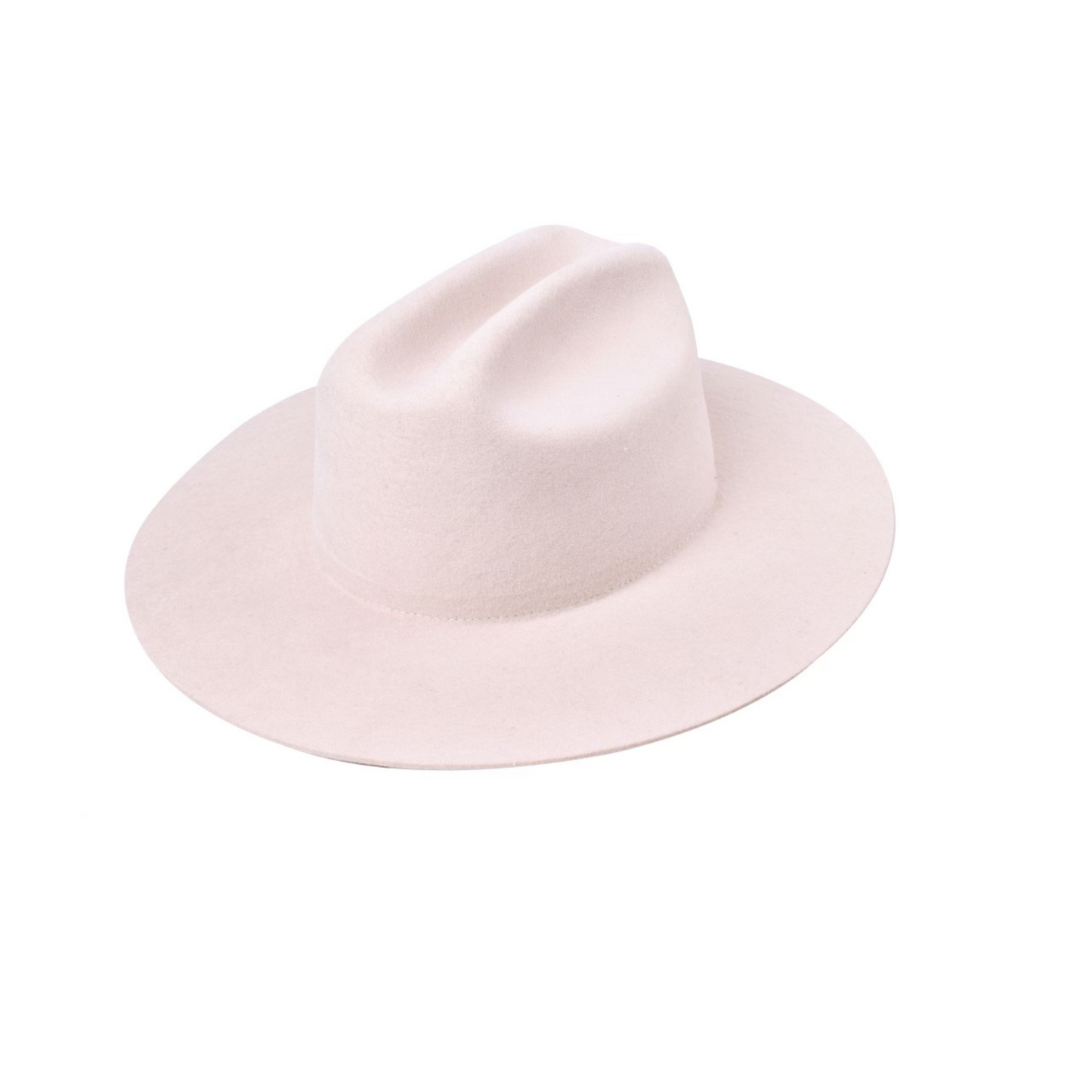 The Quinn Cattlemen Wool Felt Hat - Ivory