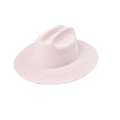 The Quinn Cattlemen Wool Felt Hat - Ivory