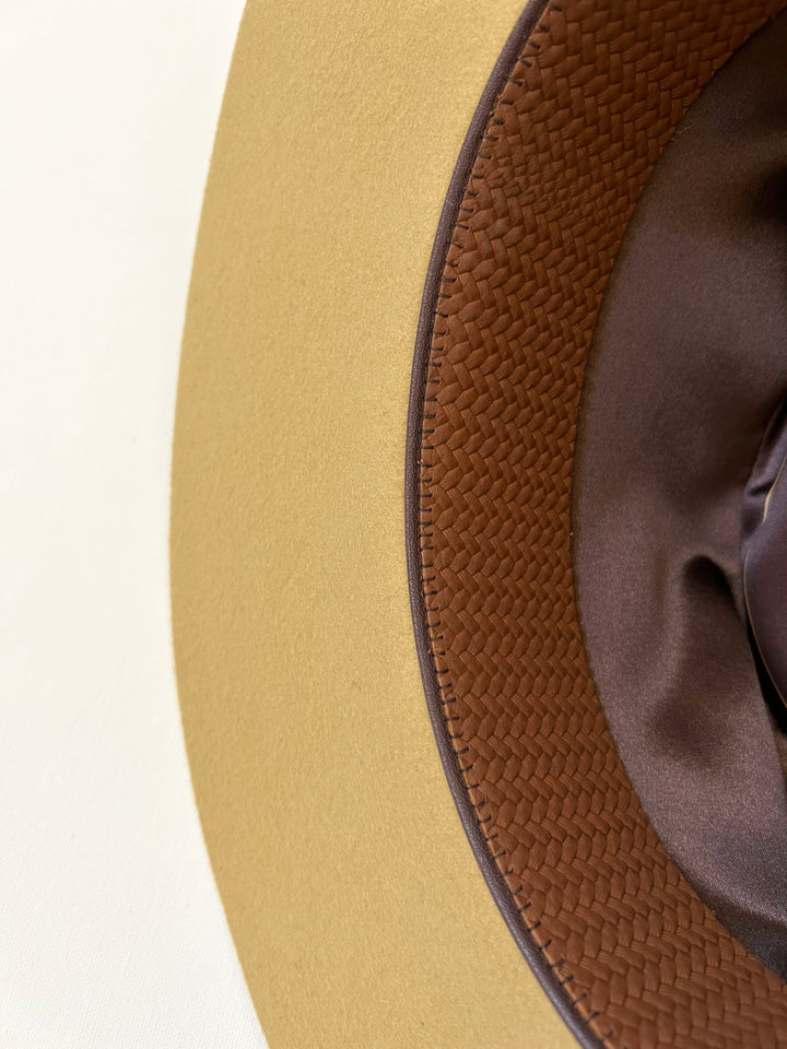 Emery Merino Wool Teardrop Rancher Hat - Camel
