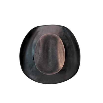 Austin Vegan Suede Cowboy Hat- Charcoal Grey