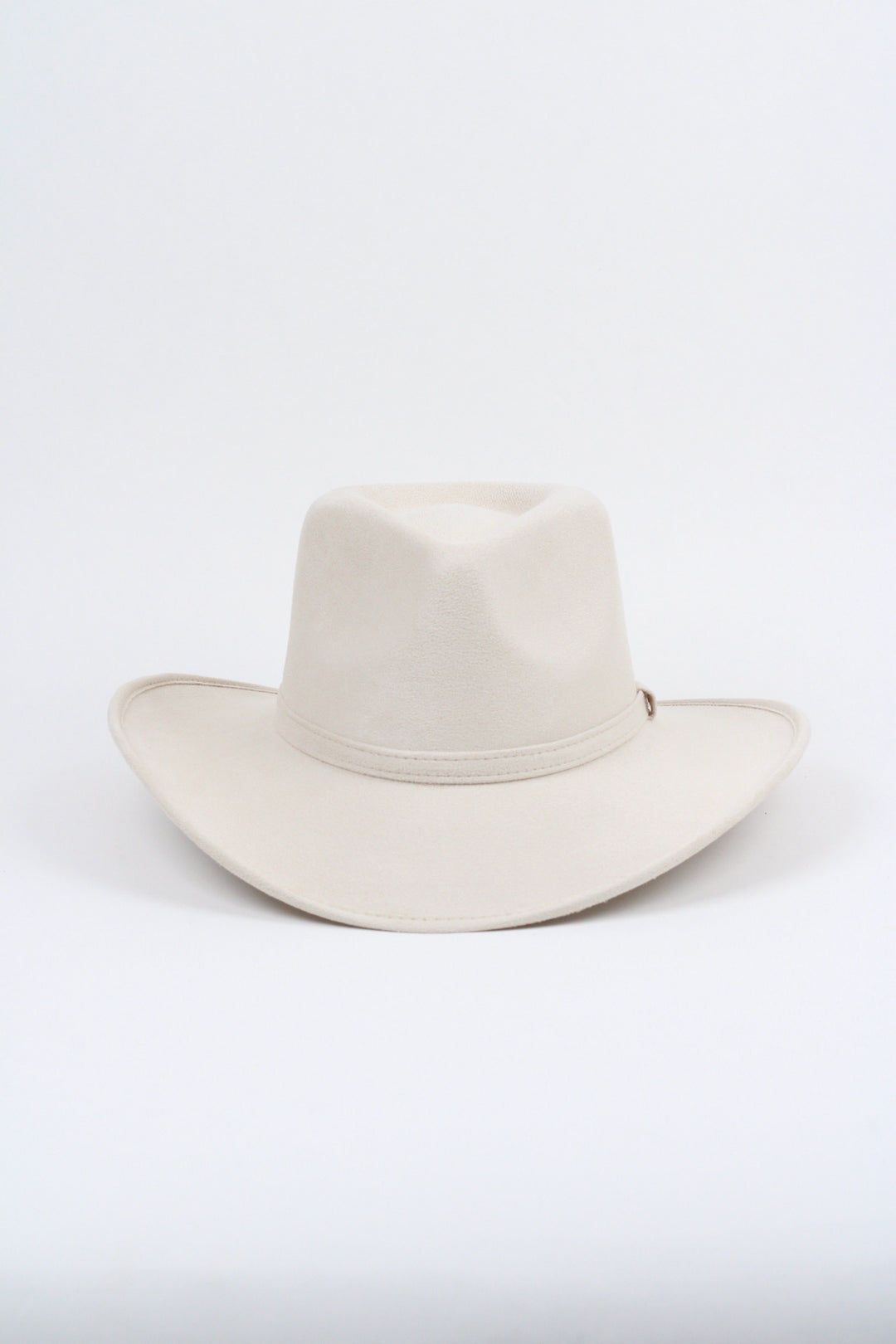 Amarillo Vegan Suede Cowboy Rancher Hat- Ivory