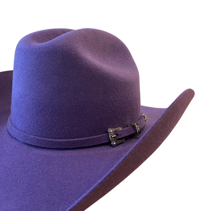 Wren Merino Wool Western Hat - Purple