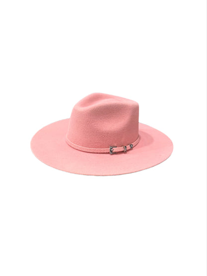 Emery Merino Wool Teardrop Rancher Hat - Blush Pink