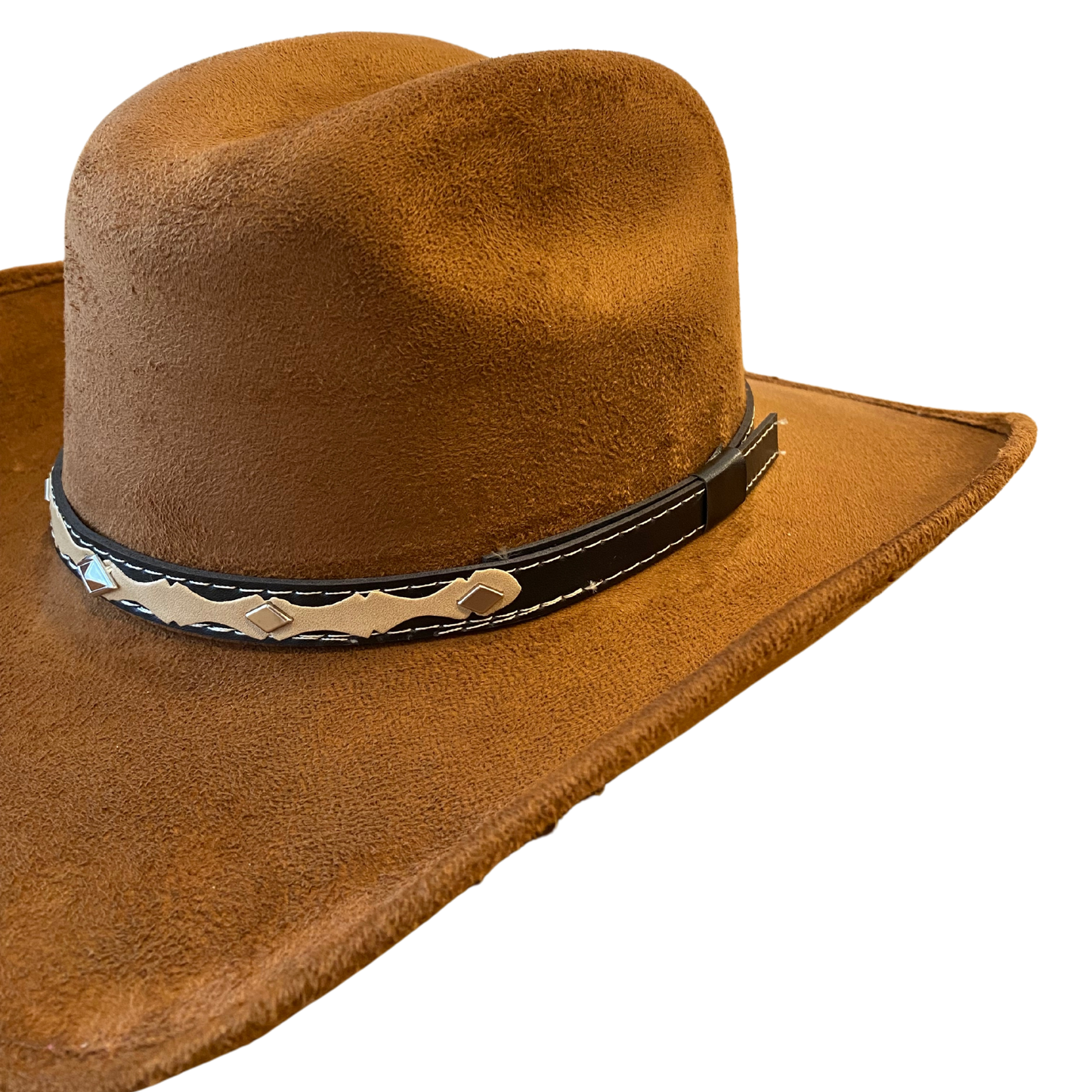 Kids Vegan Suede Austin Hat - Caramel