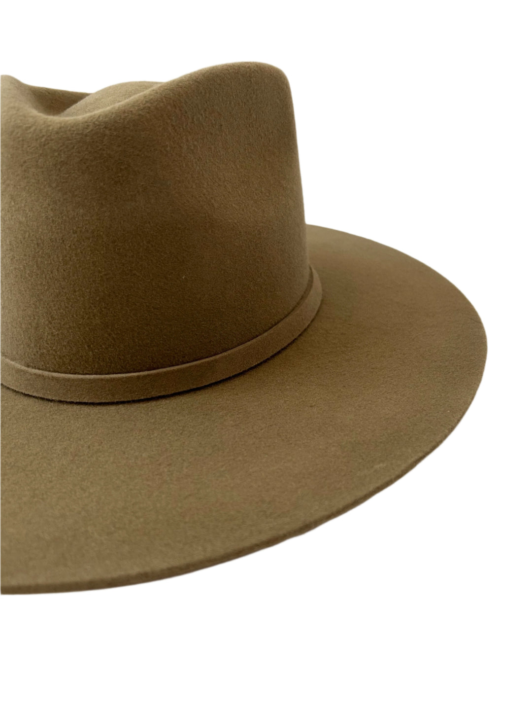 Emery Merino Wool Teardrop Rancher Hat - Coffee