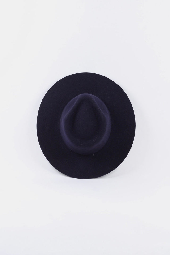 The Paige Rancher - Wool Felt - Navy Blue (Clearance Final Sale)